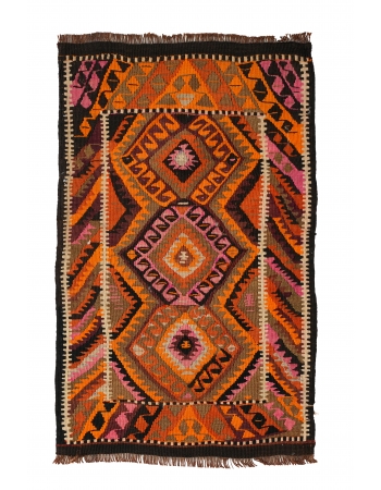 Vintage Mini Decorative Kilim Rug - 1`10″ x 2`11″