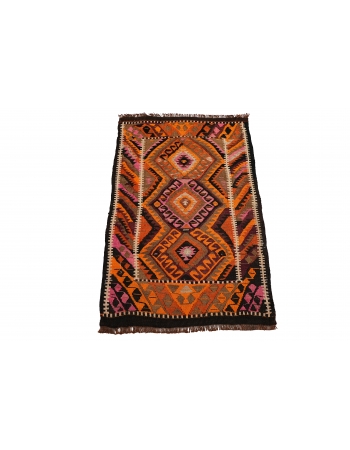 Vintage Mini Decorative Kilim Rug - 1`10″ x 2`11″
