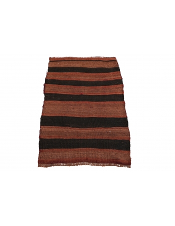 Striped Vintage Mini Kilim Rug - 1`10″ x 2`9″