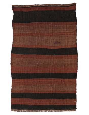 Mini Vintage Striped Kilim Rug - 1`9″ x 2`8″