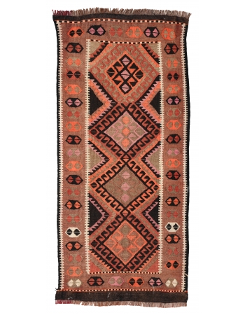 Mini Decorative Vintage Kilim Rug - 1`7″ x 3`5″
