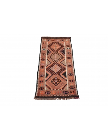 Mini Decorative Vintage Kilim Rug - 1`7″ x 3`5″