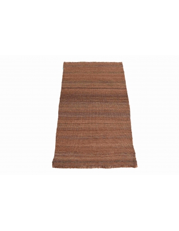 Brown Mini Vintage Kilim Rug - 1`10″ x 3`1″