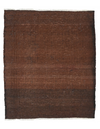 Mini Vintage Brown Kilim Rug - 2`1″ x 2`5″