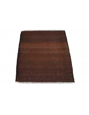 Mini Vintage Brown Kilim Rug - 2`1″ x 2`5″