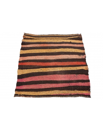 Striped Vintage Mini Kilim Rug - 2`2″ x 2`5″