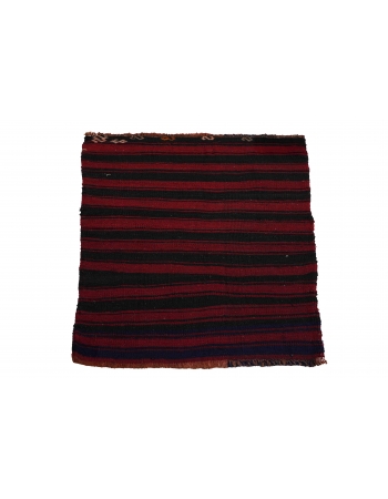 Striped Red & Black Mini Kilim Rug - 1`11″ x 2`6″