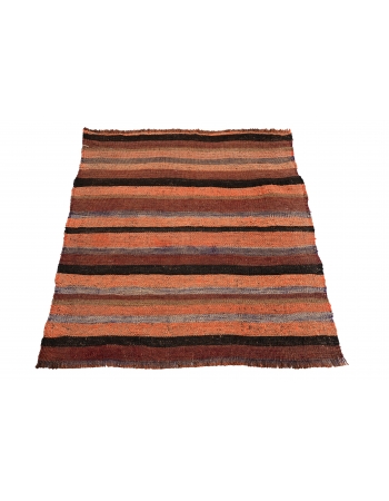 Striped Vintage Mini Kilim Rug - 2`3″ x 2`8″