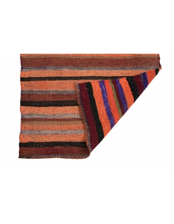 Striped Vintage Mini Kilim Rug - 2`3″ x 2`8″