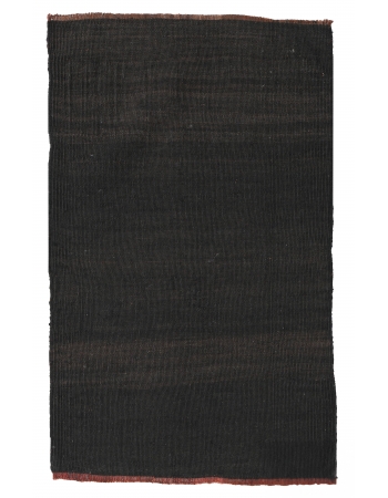 Dark Brown Mini Vintage Kilim - 1`10″ x 2`11″