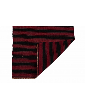 Black & Red Vintage Mini Kilim - 2`0″ x 2`6″