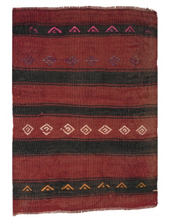 Decorative Mini Vintage Kilim Rug - 1`10″ x 2`7″