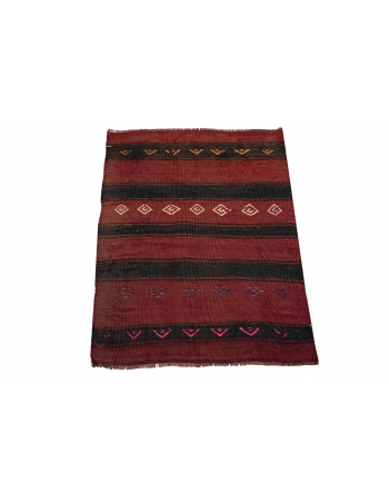 Decorative Mini Vintage Kilim Rug - 1`10″ x 2`7″