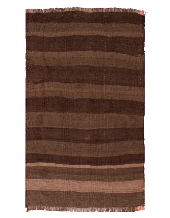 Brown Vintage Mini Kilim Rug - 1`8″ x 2`7″
