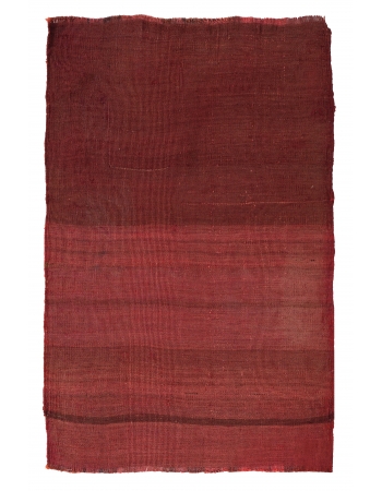 Vintage Red Mini Decorative Kilim  - 2`1″ x 3`1″