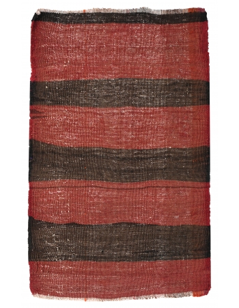 Brown & Red Vintage Mini Kilim - 1`9″ x 2`10″