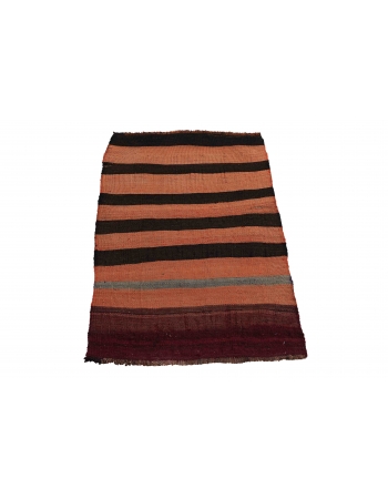 Striped Mini Vintage Kilim Rug - 2`0″ x 3`2″