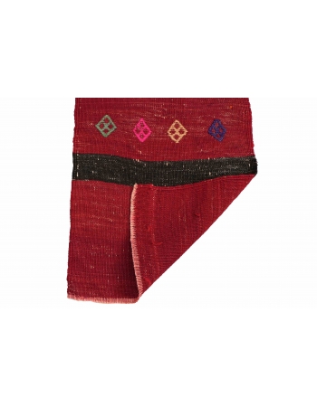 Red Vintage Mini Kilim Rug - 1`5″ x 2`8″