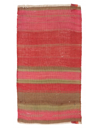 Pink Mini Vintage Kilim Rug - 1`6″ x 2`7″
