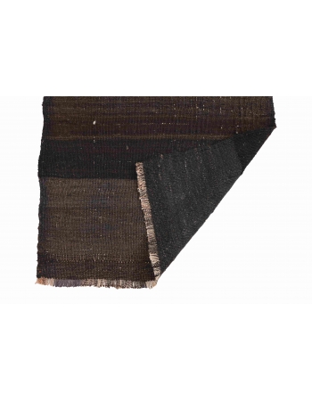 Vintage Brown Mini Kilim Rug - 2`1″ x 2`2″