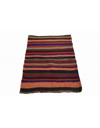 Striped Vintage Mini Kilim Rug - 2`4″ x 3`2″