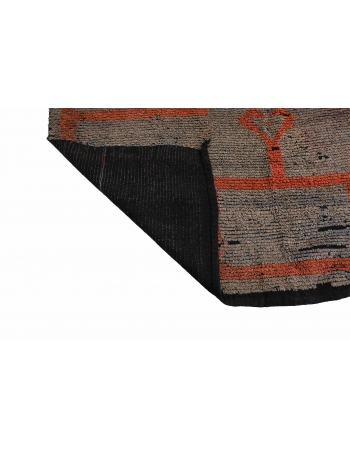 Vintage Decorative Turkish Tulu Rug - 5`0″ x 6`7″