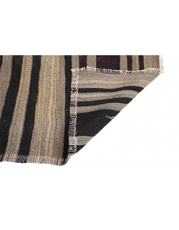 Striped Vintage Kilim Rug - 4`0″ x 5`11″