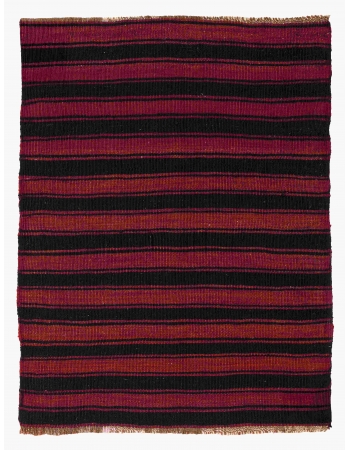Black & Red Vintage Mini Kilim - 2`0″ x 2`6″