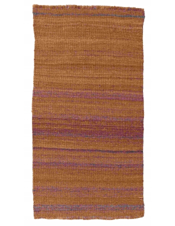 Brown Mini Vintage Kilim Rug - 1`10″ x 3`1″