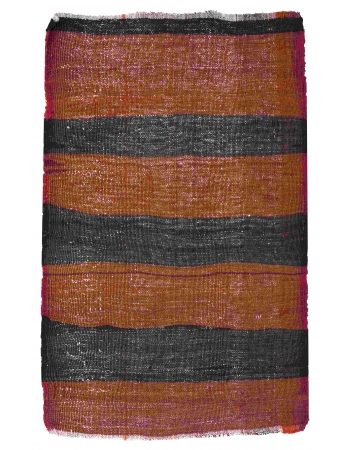 Brown & Red Vintage Mini Kilim - 1`9″ x 2`10″