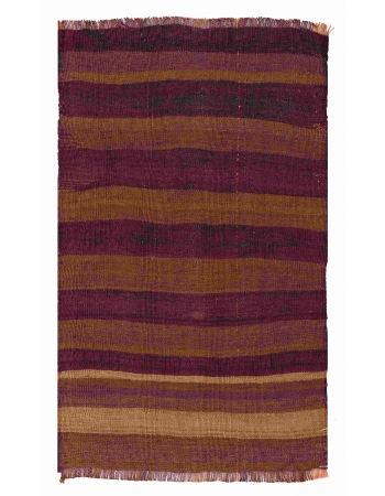 Brown Vintage Mini Kilim Rug - 1`8″ x 2`7″