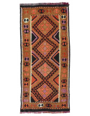 Decorative Mini Vintage Kilim Rug - 1`8″ x 3`5″