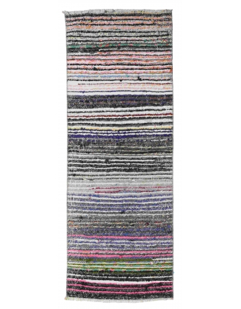 Decorative Vintage Mini Rag Rug - 1`7″ x 4`2″