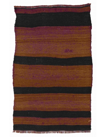 Mini Vintage Striped Kilim Rug - 1`9″ x 2`8″