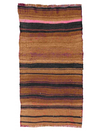 Mini Vintage Striped Kilim Rug - 1`9″ x 3`2″