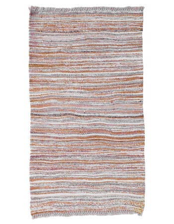 Natural Mini Wool Kilim Rug - 2`0″ x 3`6″