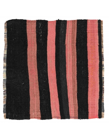 Pink & Brown Vintage Mini Kilim Rug - 2`0″ x 2`1″ Pink & Brown Vintage Mini Kilim Rug - 2`0″ x 2`1″