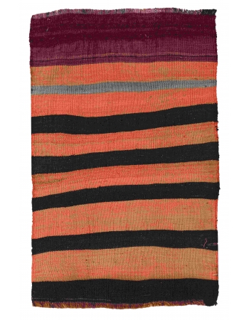 Striped Mini Vintage Kilim Rug - 2`0″ x 3`2″