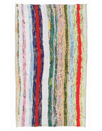 Striped Vintage Mini Kilim Rug - 1`5″ x 2`6″