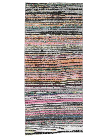 Striped Vintage Mini Kilim Rug - 1`8″ x 3`8″