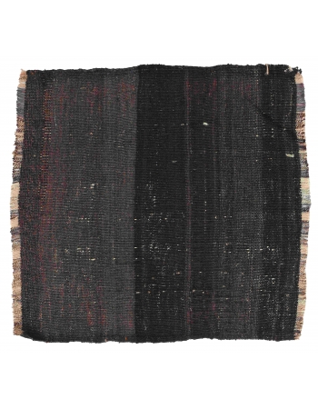 Vintage Brown Mini Kilim Rug - 2`1″ x 2`2″