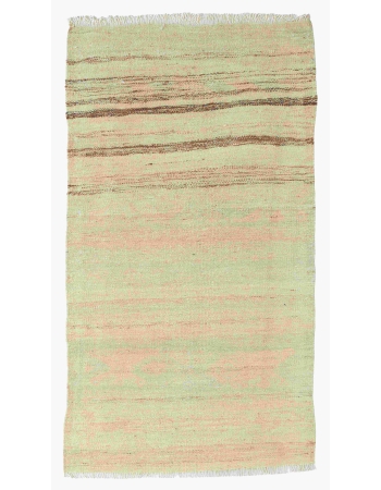 Vintage Mini Modern Kilim Rug - 1`10″ x 3`8″