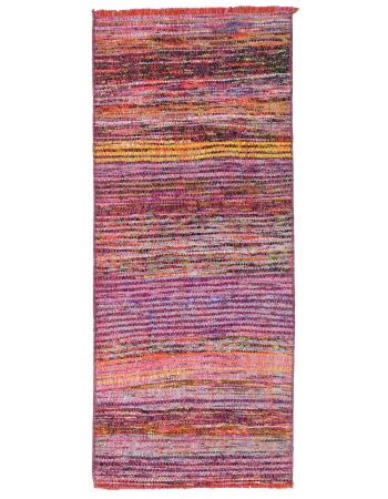 Vintage Mini Purple Kilim Rug - 1`7″ x 3`10″