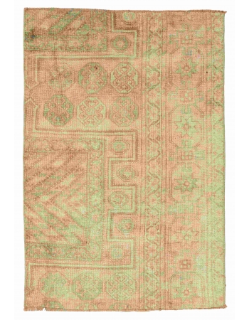 Vintage Washed Out Rug Fragment - 2`6″ x 3`7″