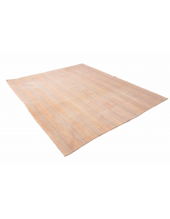Decorative Vintage Cotton Kilim Rug - 6`9″ x 8`4″