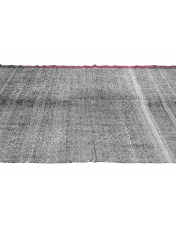 Gray Vintage Turkish Kilim Rug - 5`11″ x 8`11″