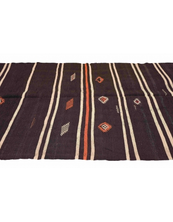 Vintage Turkish Decorative Kilim Rug - 5`6″ x 9`10″