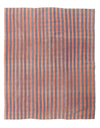 Striped Vintage Decorative Kilim Rug - 5`6″ x 6`11″