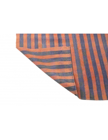 Striped Vintage Decorative Kilim Rug - 5`6″ x 6`11″