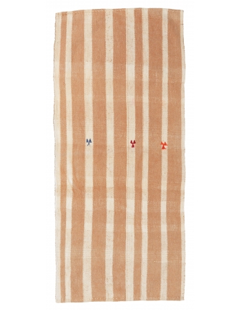 Striped Vintage Turkish Kilim Rug - 2`11″ x 6`7″